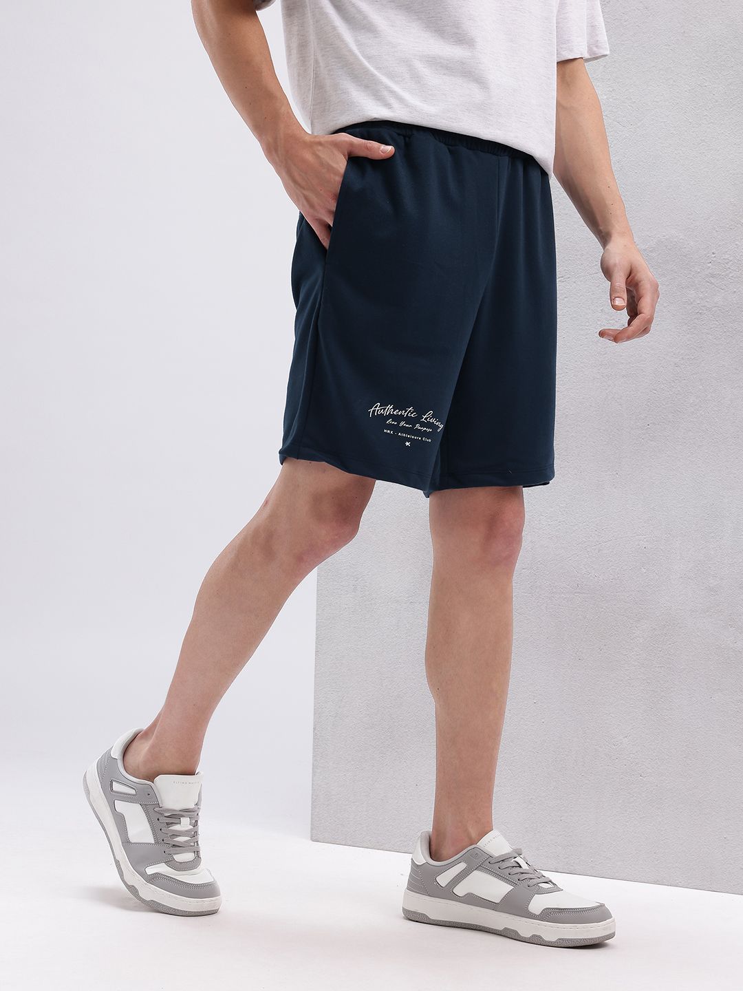 HRX by Hrithik Roshan Men Typography Print Detail Lifestyle Shorts