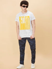 Being Human Men Camouflage Printed Slim Fit Cargos