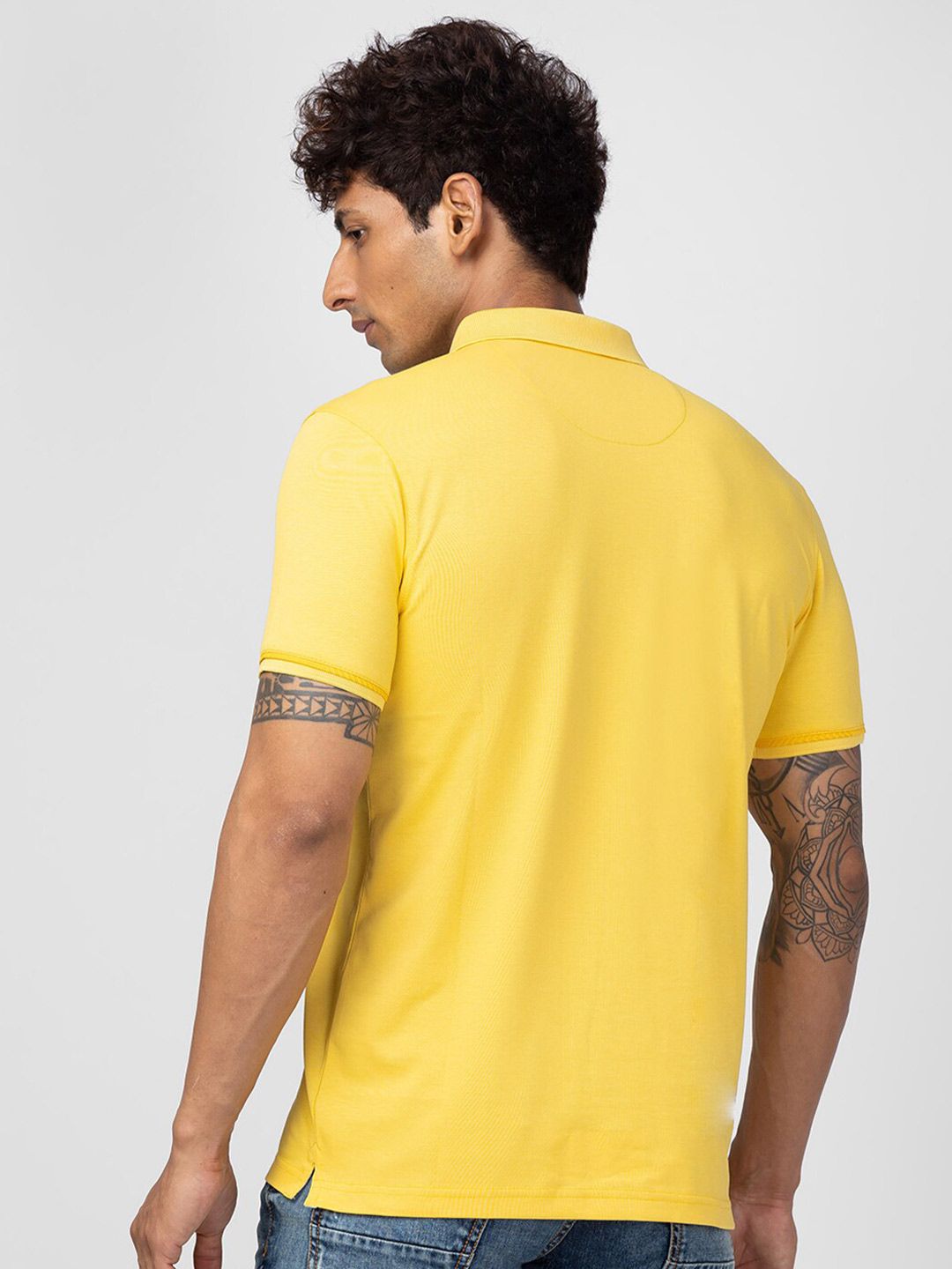 SPYKAR Men Polo Collar Cotton T-shirt