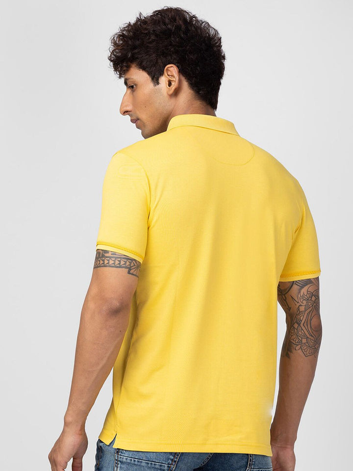 SPYKAR Men Polo Collar Cotton T-shirt