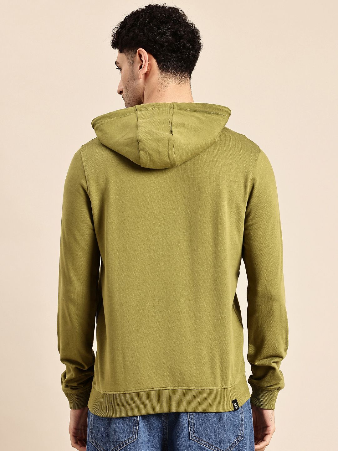 Being Human Pure Cotton Brand Logo Printed Hooded Sweatshirt