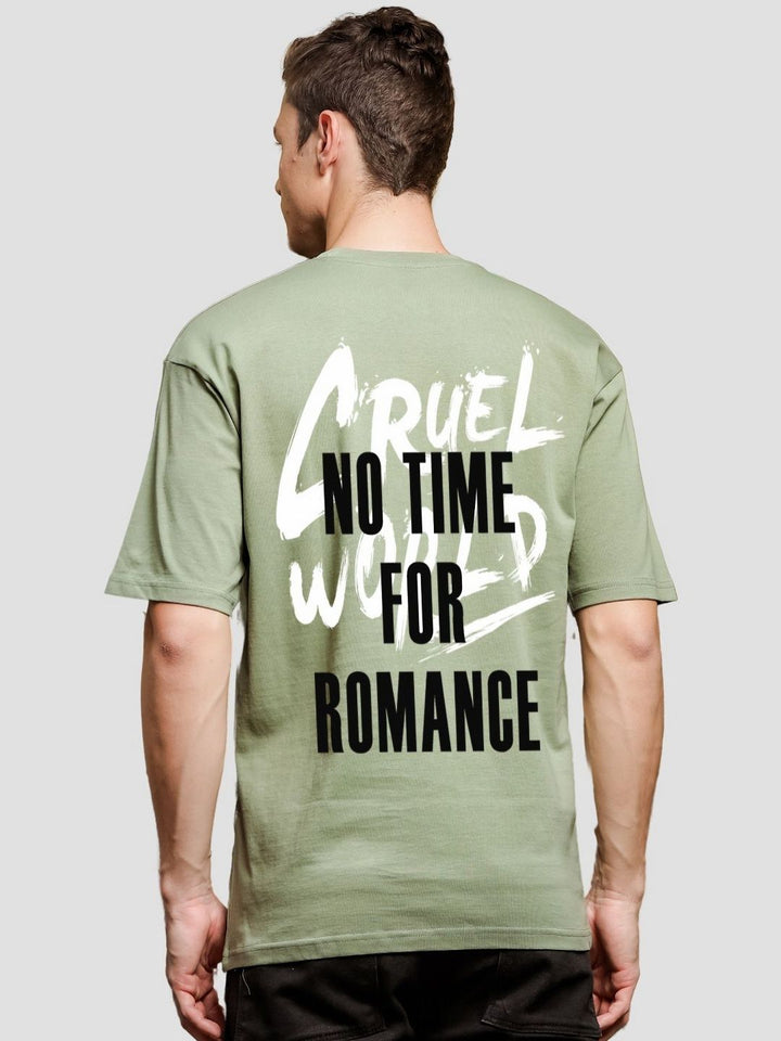 ADRO Men Typography Printed Raw Edge T-shirt