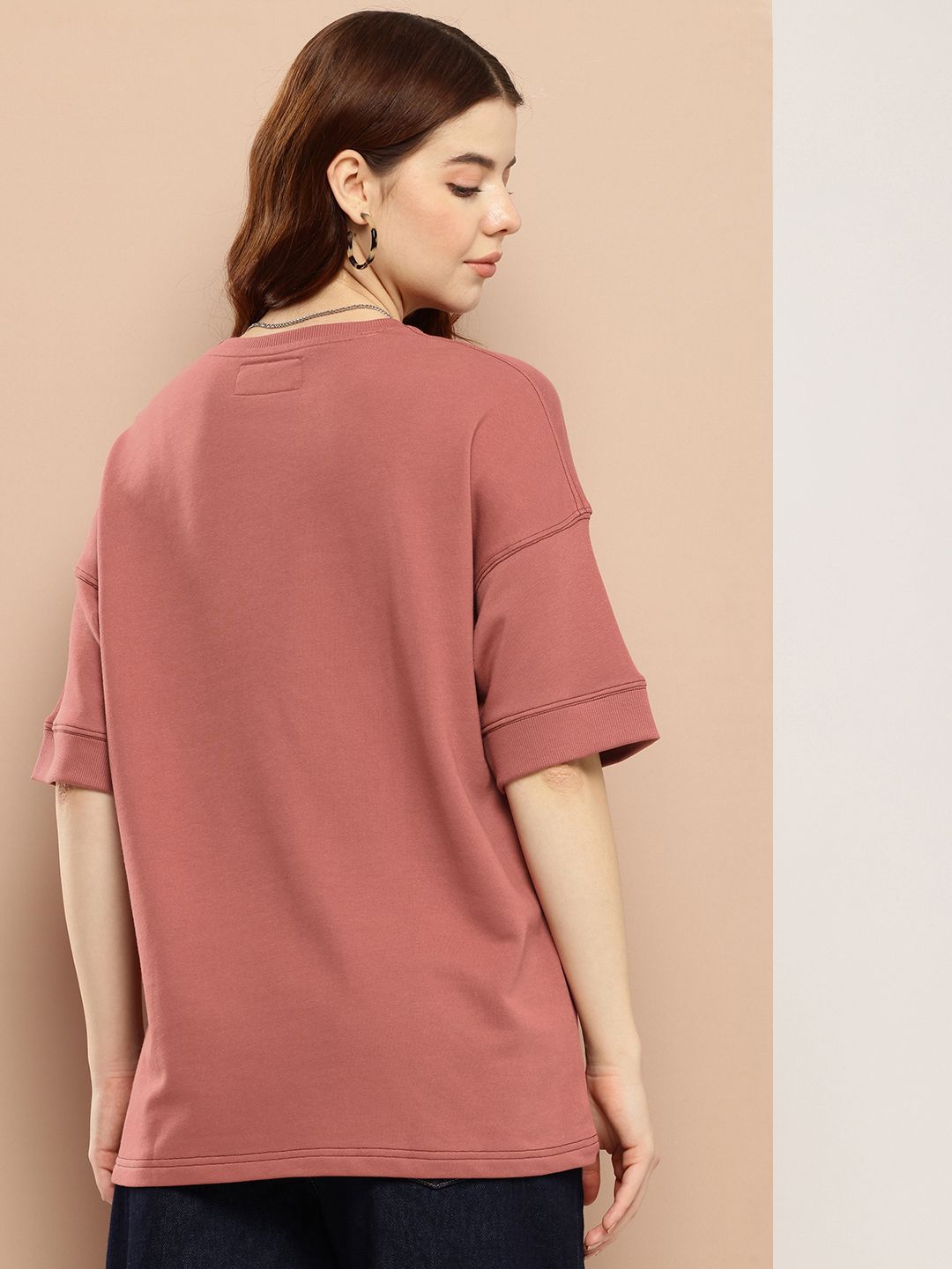 Difference of Opinion Women Oversized Drop Shoulder Ultra Soft Drapey Cotton T-Shirt