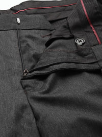 Raymond Men Textured Slim Fit Formal Trousers