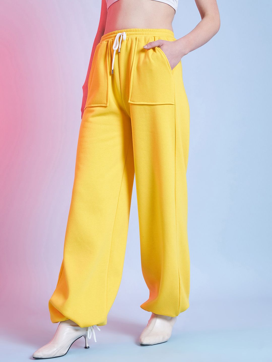 STREET 9 Women Cotton Relaxed Loose Fit Trousers