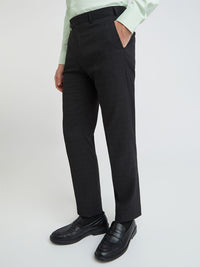Park Avenue Men Mid-Rise Checked Formal Trouser