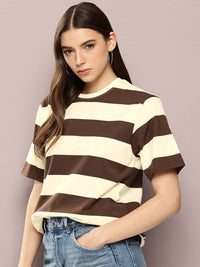 Dillinger Womens Short Sleeve Oversized Yarn Dyed Tshirt