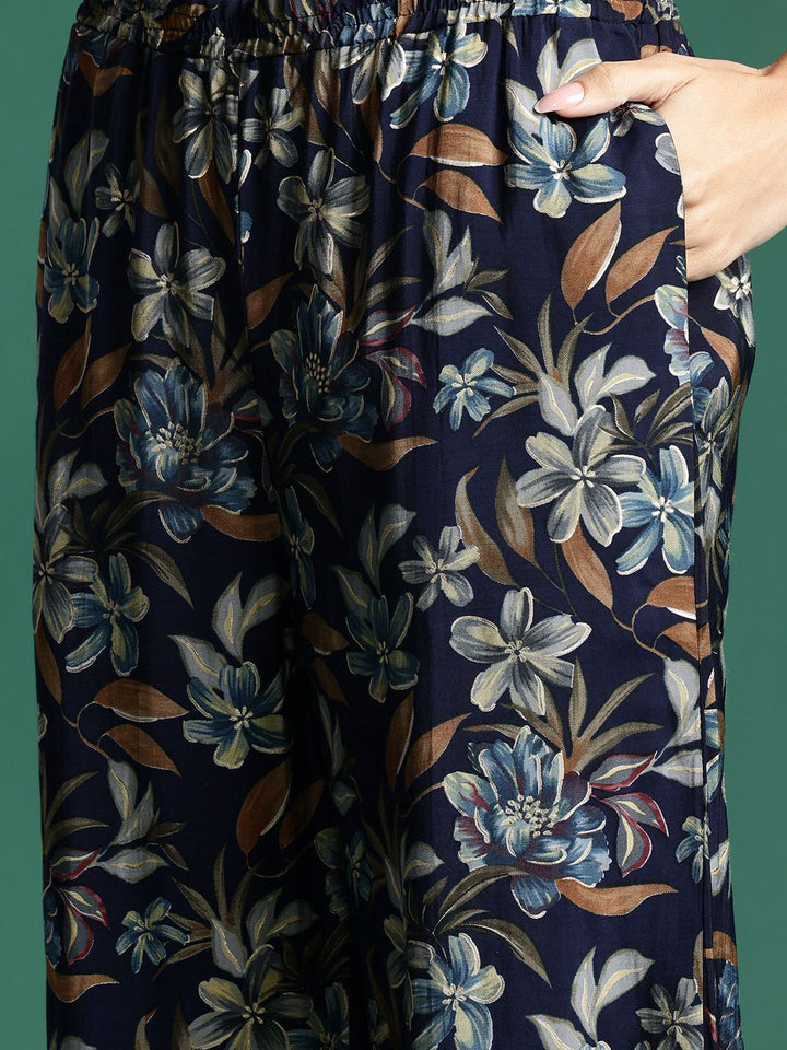 DressBerry Floral Printed Tunic With Trousers Co-Ords