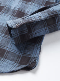 THE BEAR HOUSE Men Checked Slim Fit Comfort Cotton Casual Shirt