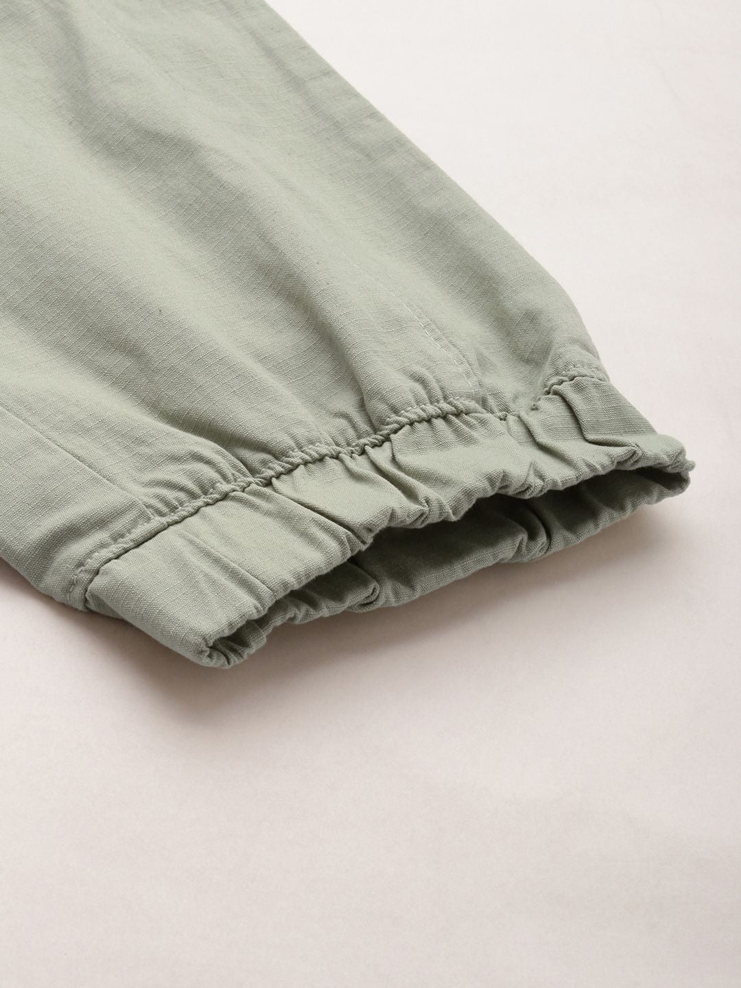 The Indian Garage Co Men Solid Cotton Joggers Trousers