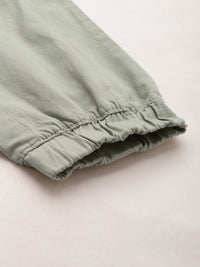 The Indian Garage Co Men Solid Cotton Joggers Trousers