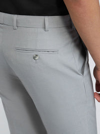 Raymond Men Textured Slim Fit Easy Wash Trousers