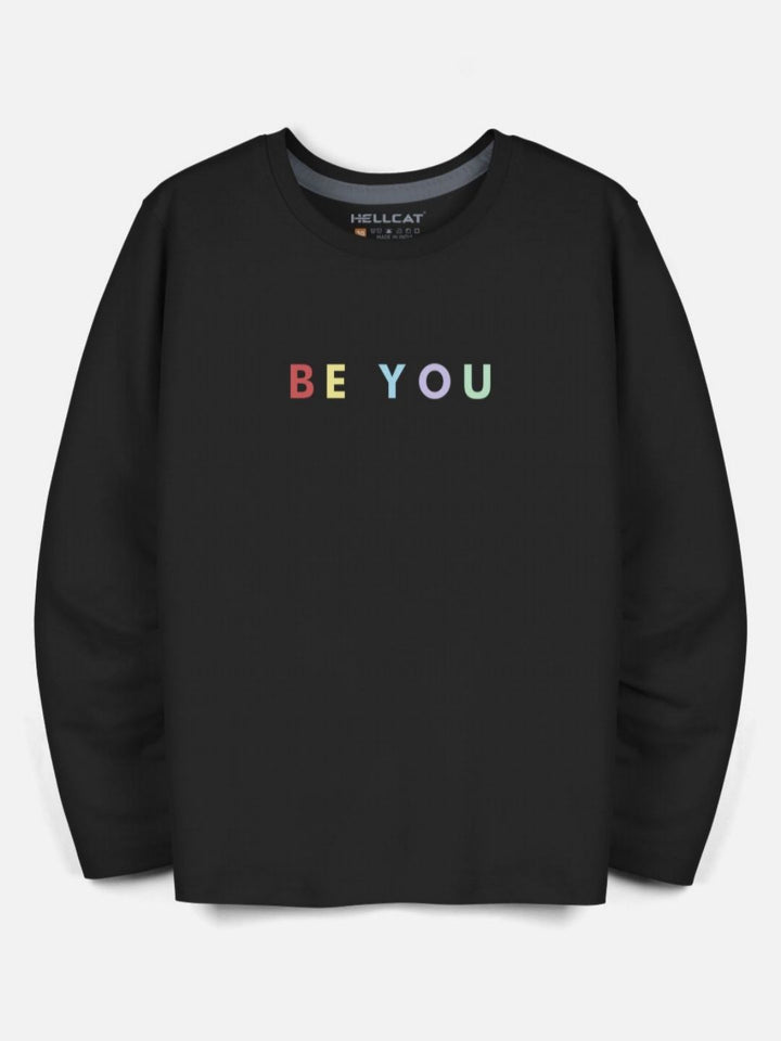 HELLCAT Boys Typography 3 Printed Applique T-shirt