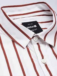 SPYKAR Slim Fit Striped Pure Cotton Casual Shirt