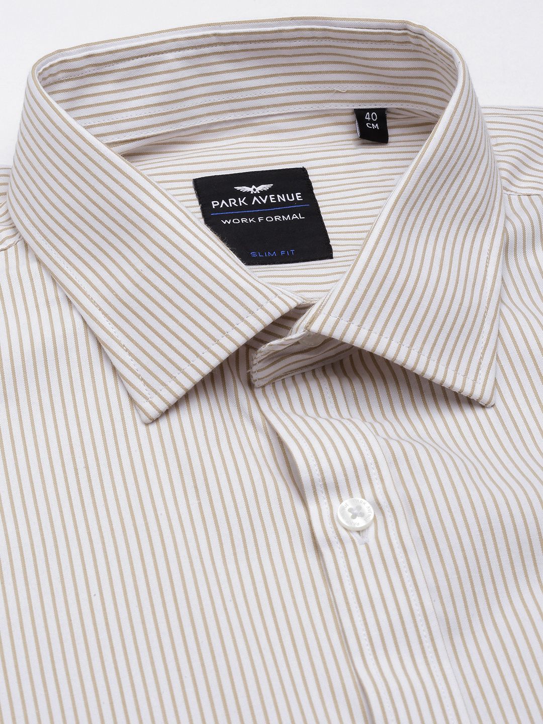 Park Avenue Slim Fit Opaque Striped Formal Shirt