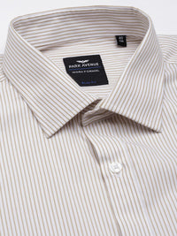Park Avenue Slim Fit Opaque Striped Formal Shirt