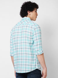 SPYKAR Men Tartan Checked Opaque Cotton Casual Shirt