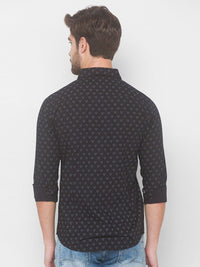 SPYKAR Men Black Printed Casual Shirt