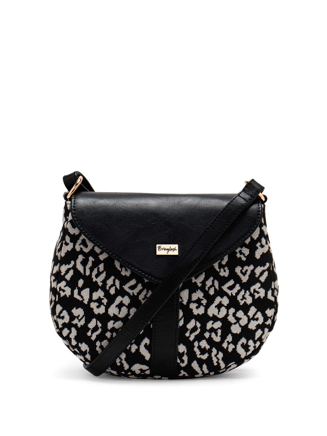 Berrylush White Animal Printed Miniature Sling Bag