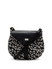 Berrylush White Animal Printed Miniature Sling Bag