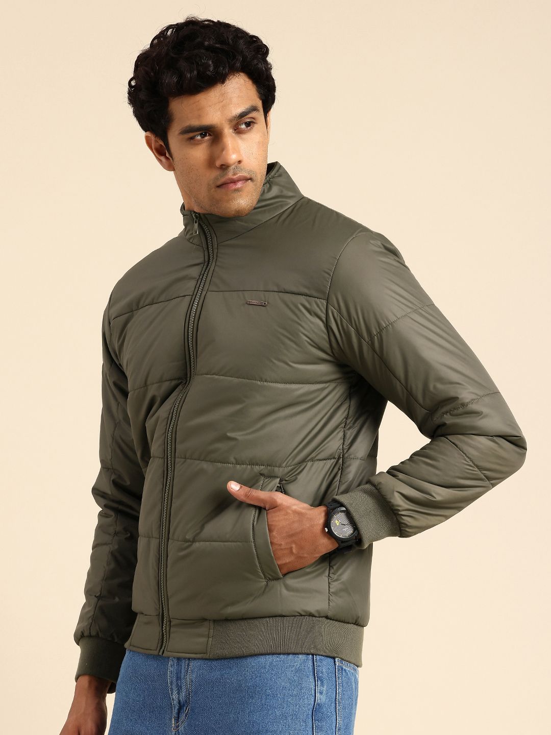 Being Human Mock Collar Bomber Jacket