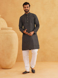 SOJANYA Rekaan Tenunan Kurta Linen Kapas Biasa Dengan Piyama