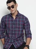 The Indian Garage Co Slim Fit Checked Pure Cotton Casual Shirt