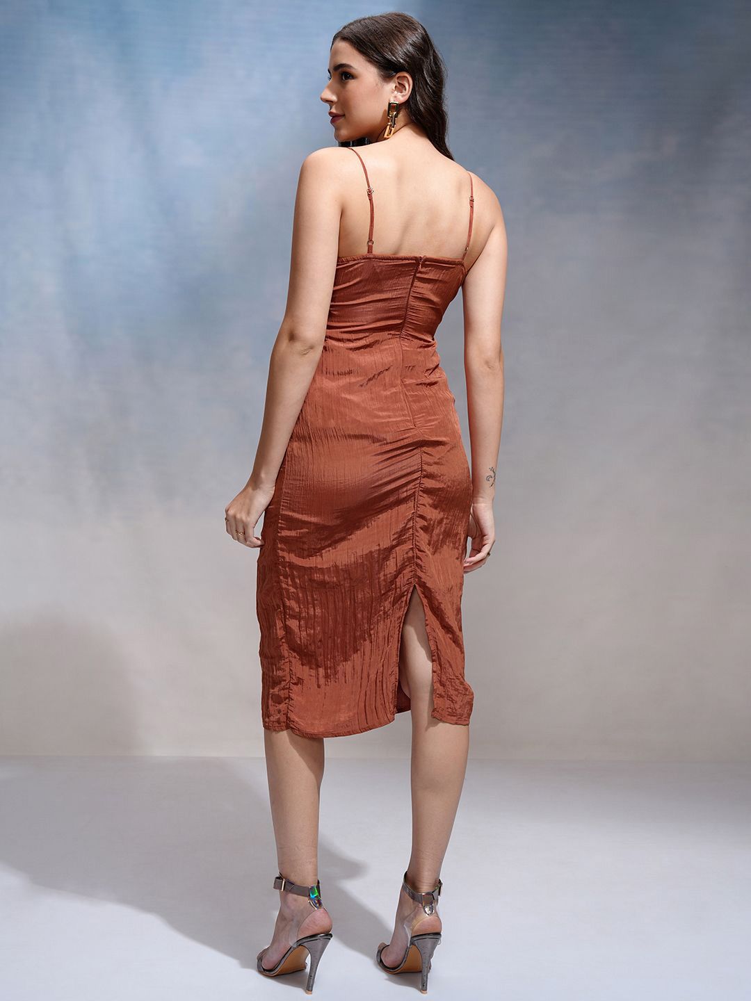 ESPYR By Tokyo Talkies Women Shoulder Straps Sheath Midi Dress