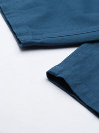 The Indian Garage Co Men Blue Slim Fit Regular Shorts