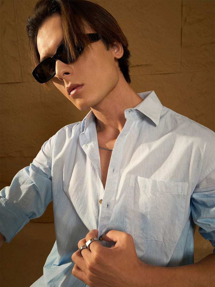 Dennison Drop Shoulder Oversized Ombre Dyed Shirt