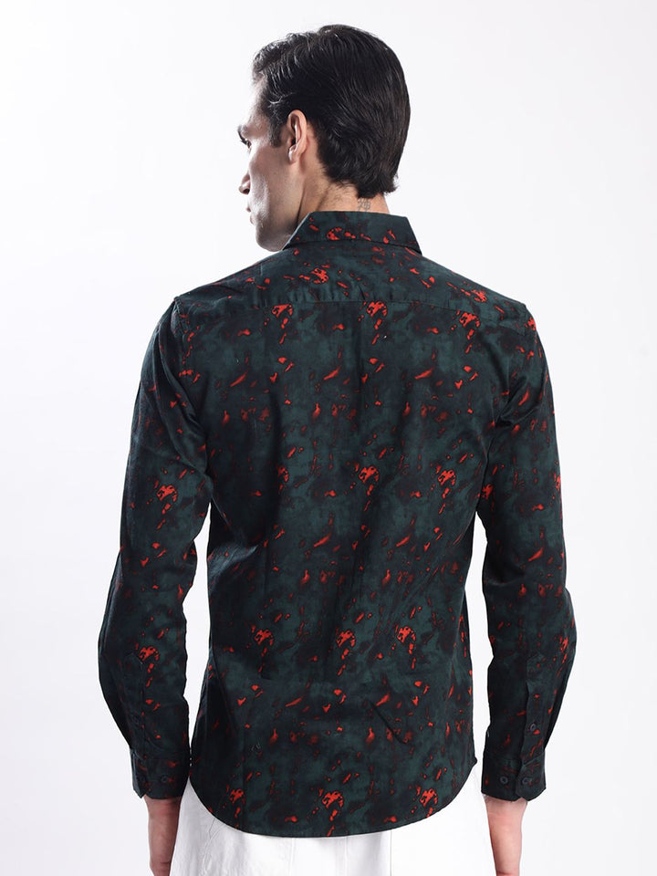 Bene Kleed Men Slim Fit Printed Casual Shirt