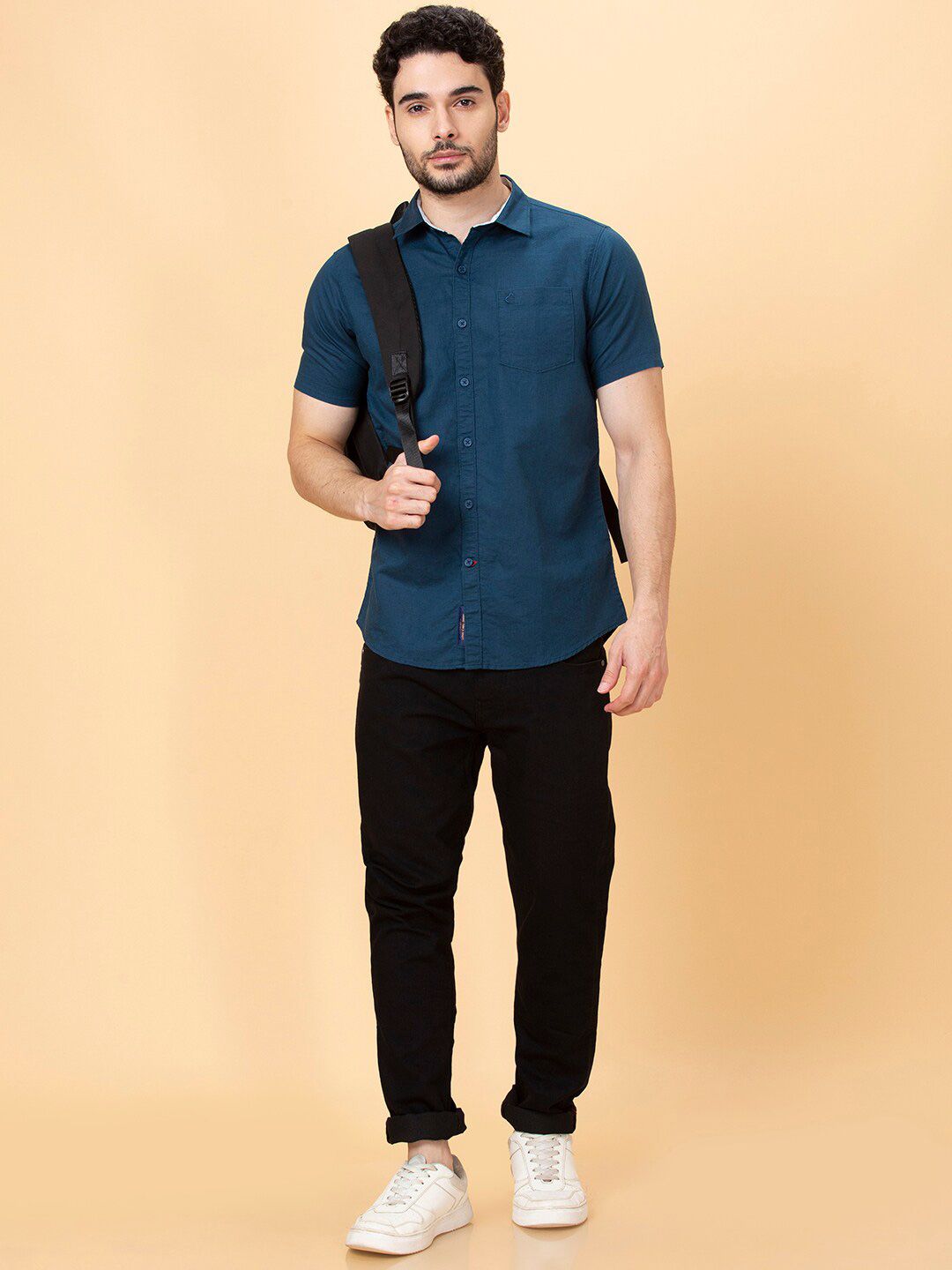 Being Human Spread Collar Slim Fit Casual Shirt