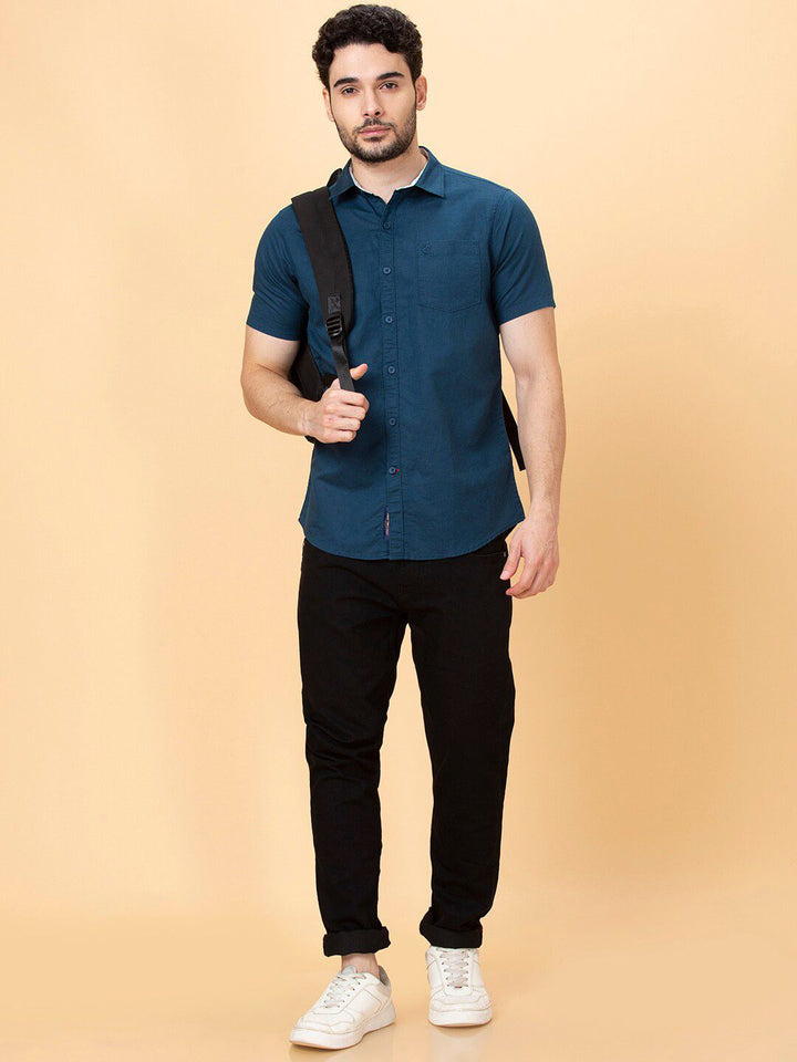 Being Human Spread Collar Slim Fit Casual Shirt