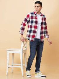 Being Human Men Slim Fit Tartan Checks Opaque Checked Casual Shirt