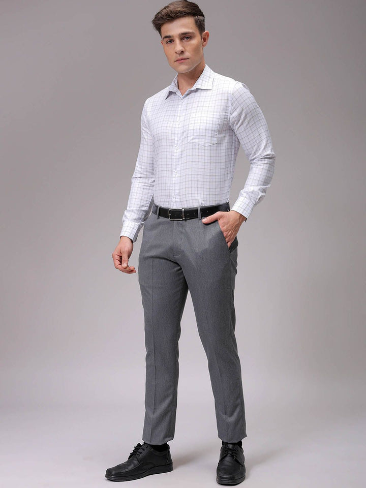 The Indian Garage Co. X Luxe Men Slim Fit Multi Stripes Opaque Striped Formal Shirt