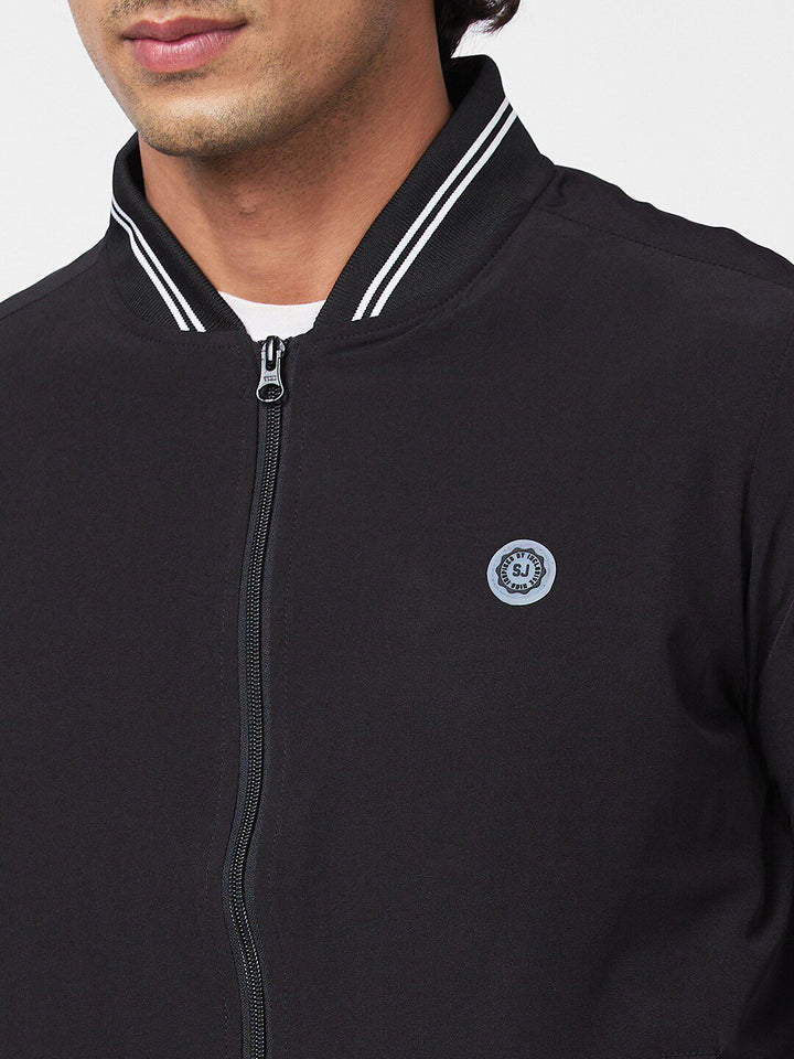 SPYKAR Henley Collar Bomber Jacket