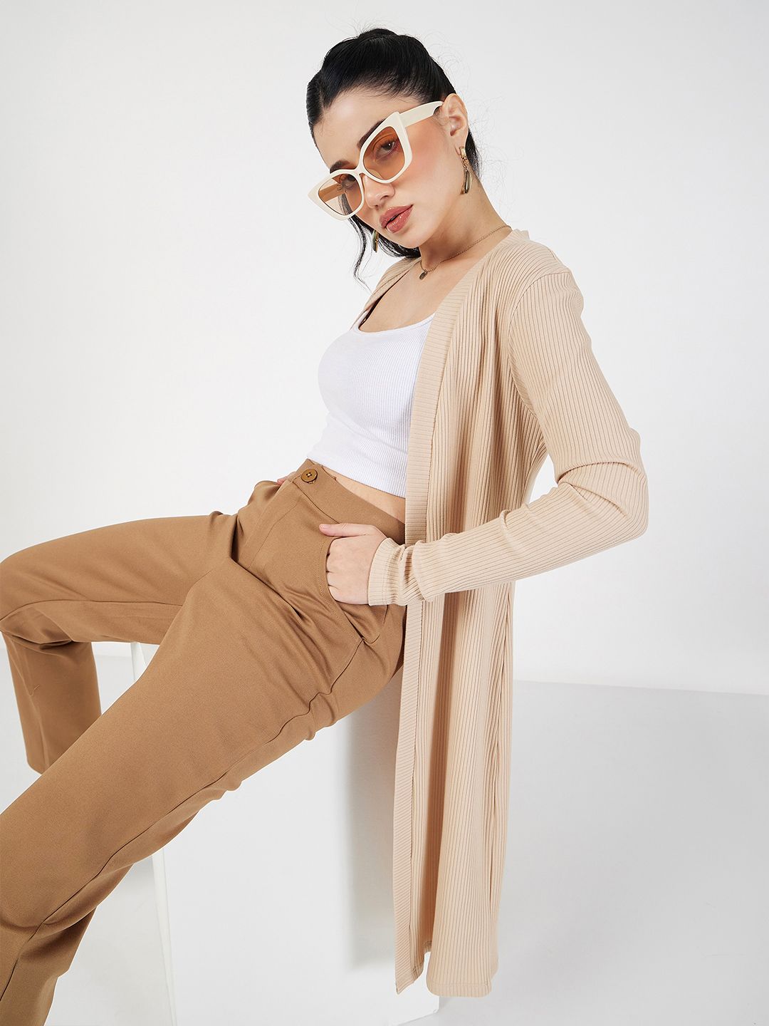 SASSAFRAS Open Front Longline Shrug