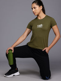 HRX by Hrithik Roshan Printed Outdoor Pure Cotton T-shirt
