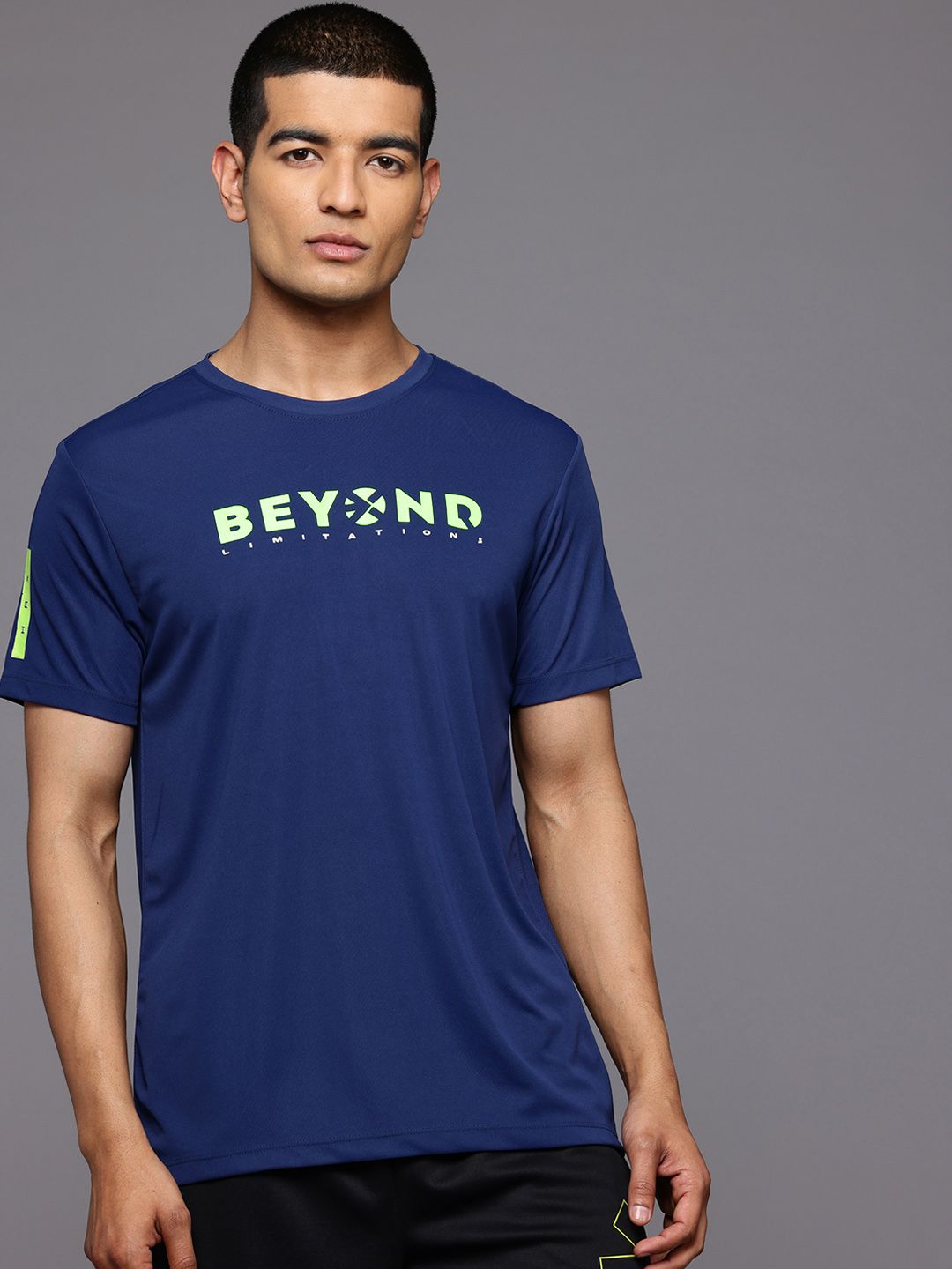 HRX by Hrithik Roshan Printed Rapid-Dry Training T-shirt