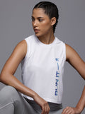 HRX by Hrithik Roshan Women Brand Logo Rapid-Dry Running Crop T-shirt