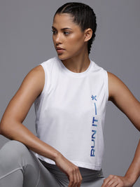 HRX by Hrithik Roshan Women Brand Logo Rapid-Dry Running Crop T-shirt