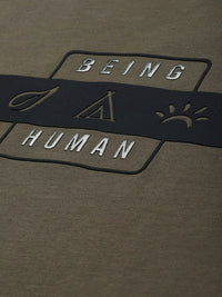 Being Human Clothing Men Brand Logo Printed Round Neck T-shirt