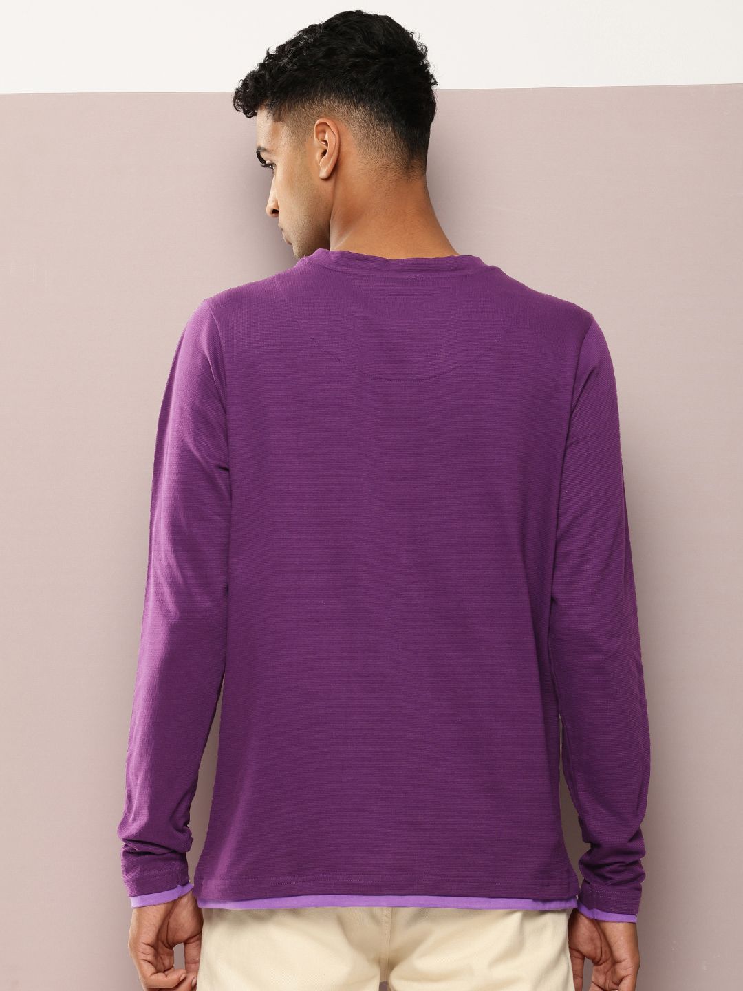 DILLINGER Men Airtex Fabric Solid T-shirt