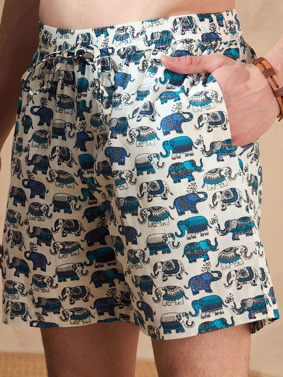 DENNISON Printed Pure Cotton Shirt & Shorts Co-Ord