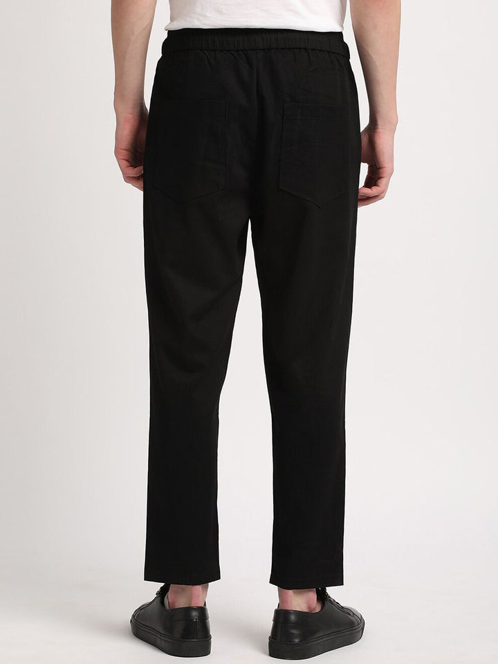 THE BEAR HOUSE Men Relaxed Loose Fit Pleated Regular Trousers
