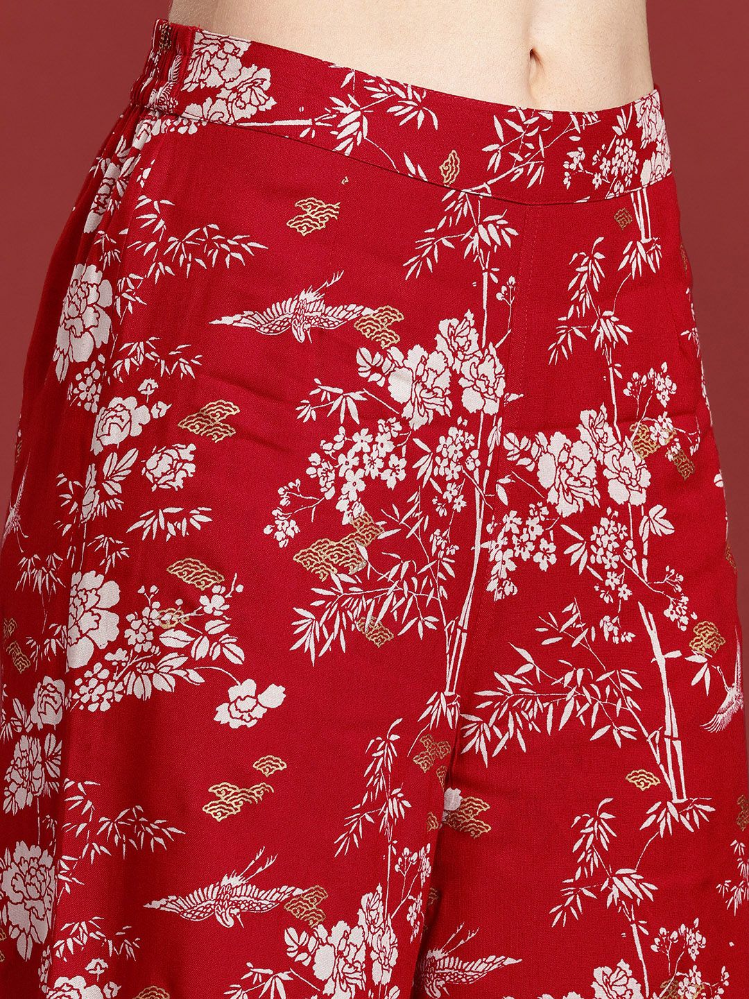 Anouk Ethnic Motifs Printed Regular Kurta with Palazzos