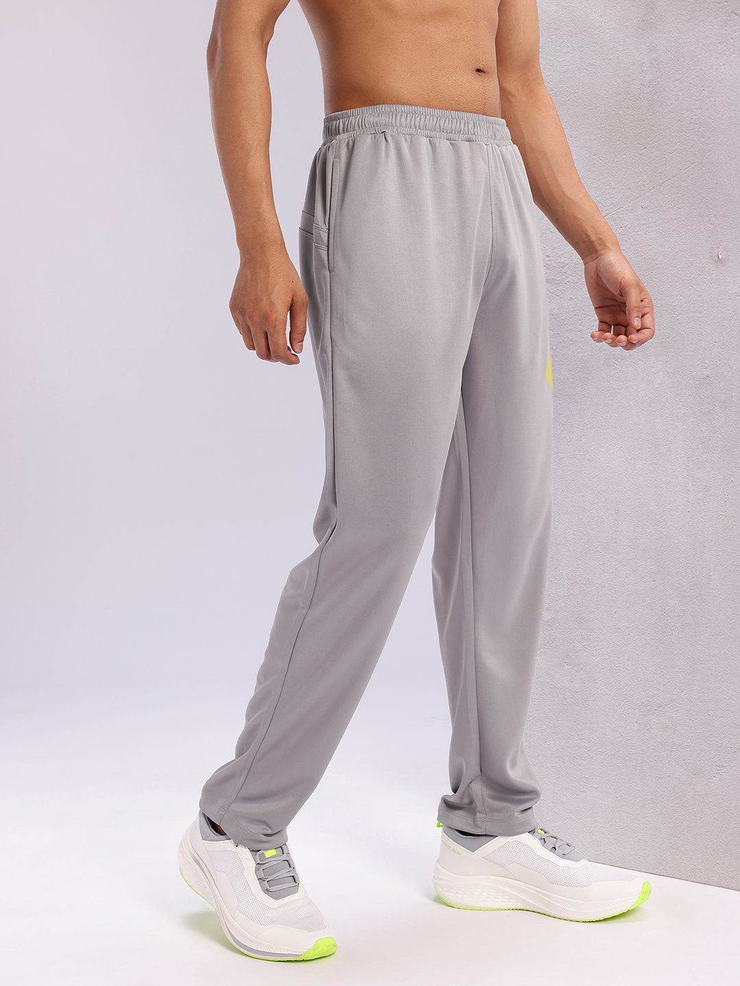 HRX by Hrithik Roshan Men Mid-Rise Rapid-Dry Brand Logo Print Running Track Pants