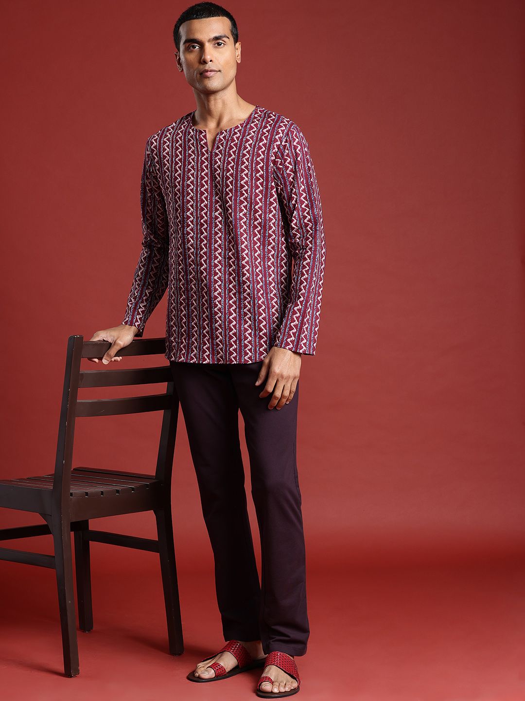 Anouk Men Printed Pure Cotton Kurta