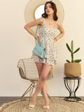 Berrylush Floral Printed Layered Playsuit
