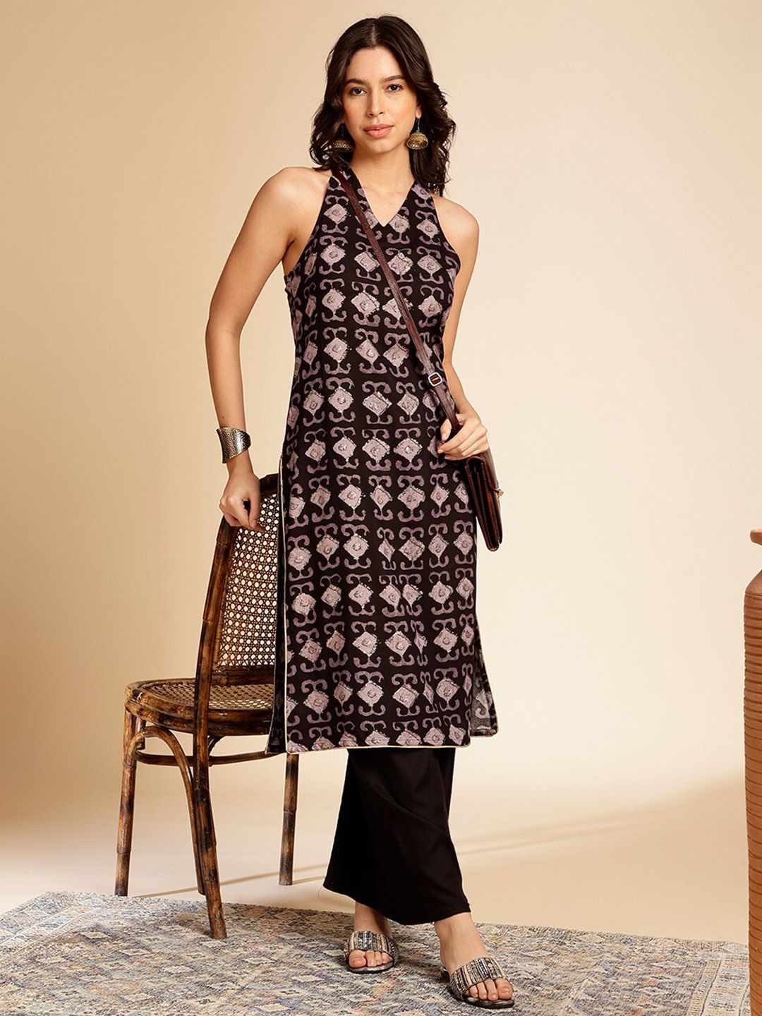 Anouk  Ethnic Motifs Printed Kurta
